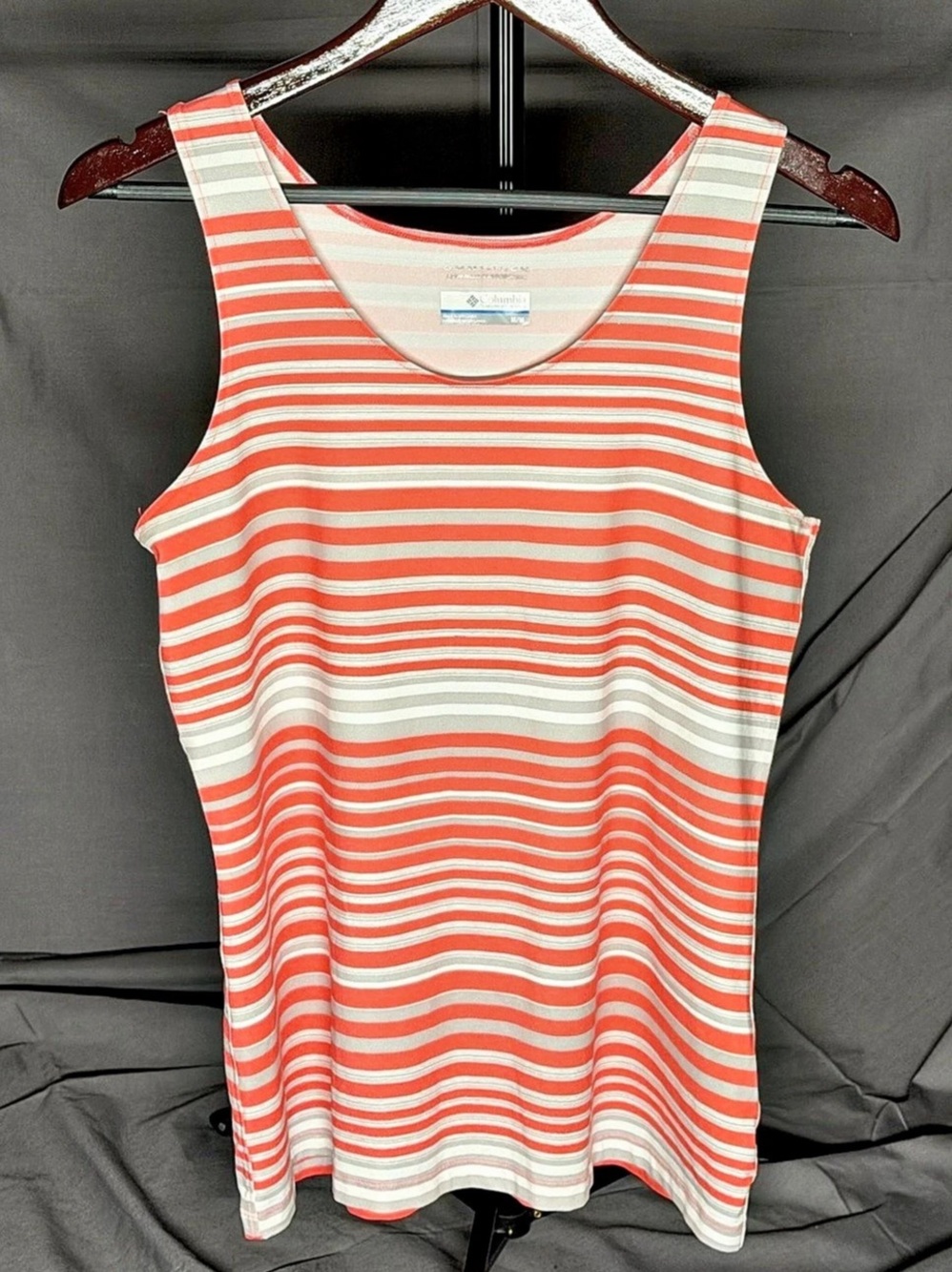 Columbia Omni-Freeze ZERO Striped Athletic Tank Top (Medium)